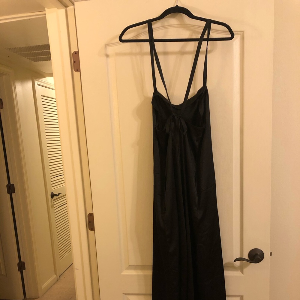 🎉2XHOSTPICK🎉Lou&Grey Hammered Satin Jumpsuit BLK - Picture 6 of 6